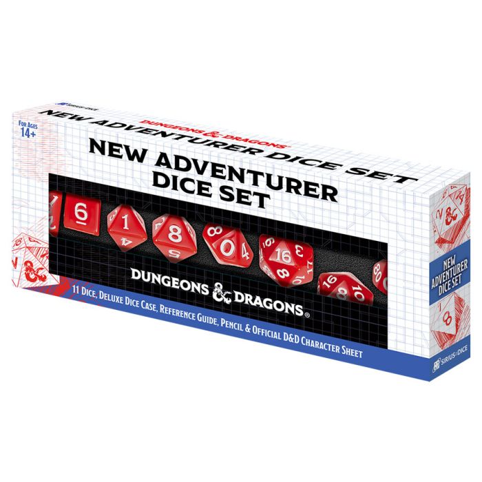 D&D New Adventurer Set Red Dice
