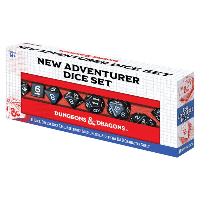 D&D New Adventurer Set Black Dice